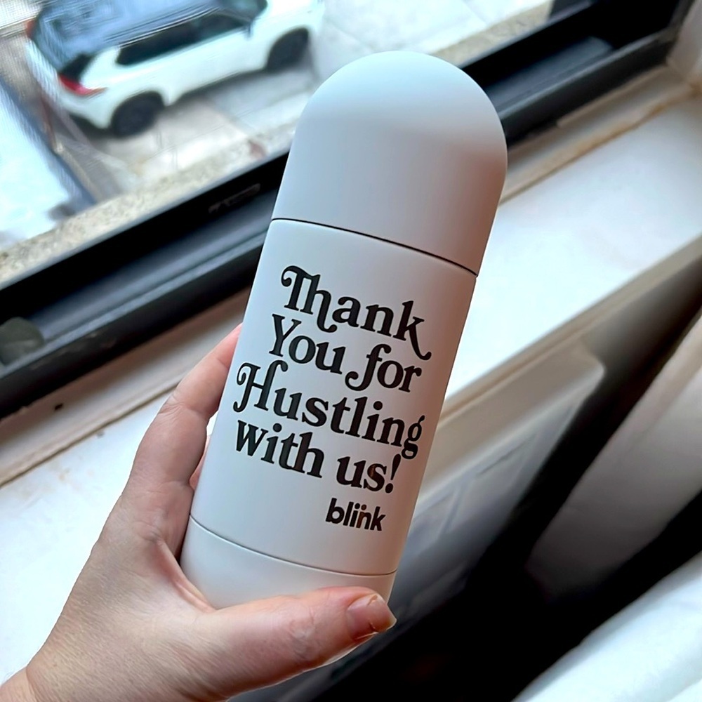 NEVER USED - small Pill‎ shaped water bottle
